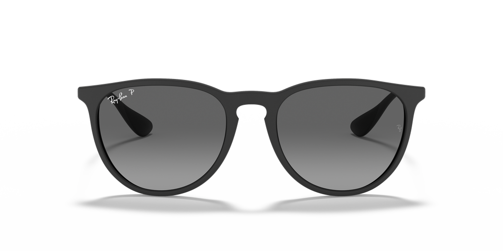 Ray-Ban® ERIKA RUBBER BLACK LIGHT GREY in Rubber Black