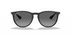 Ray-Ban® ERIKA RUBBER BLACK LIGHT GREY in Rubber Black