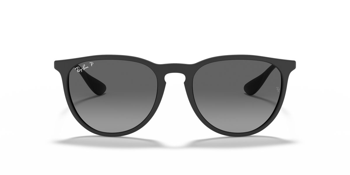Ray-Ban® ERIKA RUBBER BLACK LIGHT GREY in Rubber Black