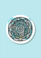 Trevena & Co Mandala Watercolour Vinyl Sticker in Single