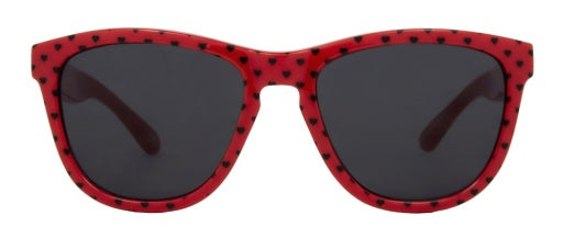 Carve Cali Gloss Red Hearts Print- Grey Lens in n/a