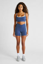 All Fenix New Allfenix Cloudcore™ Contrast Double Layer Sports Bra - Blue Indigo/Chalk in Blue Indigo/Chalk