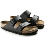 Birkenstock Arizona SFB Black Birko-Flor Regular in Black