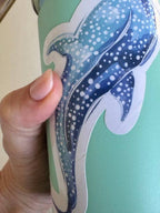 Trevena & Co Whale Shark Watercolour Vinyl Sticker in Single