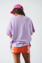 Spicy Dugong Spicy Island Tee in PURPLE in Single