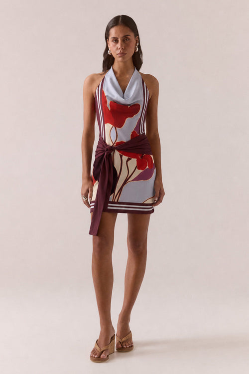 Sovere KALEA MINI DRESS - BLUE BLOOM in Blue Bloom