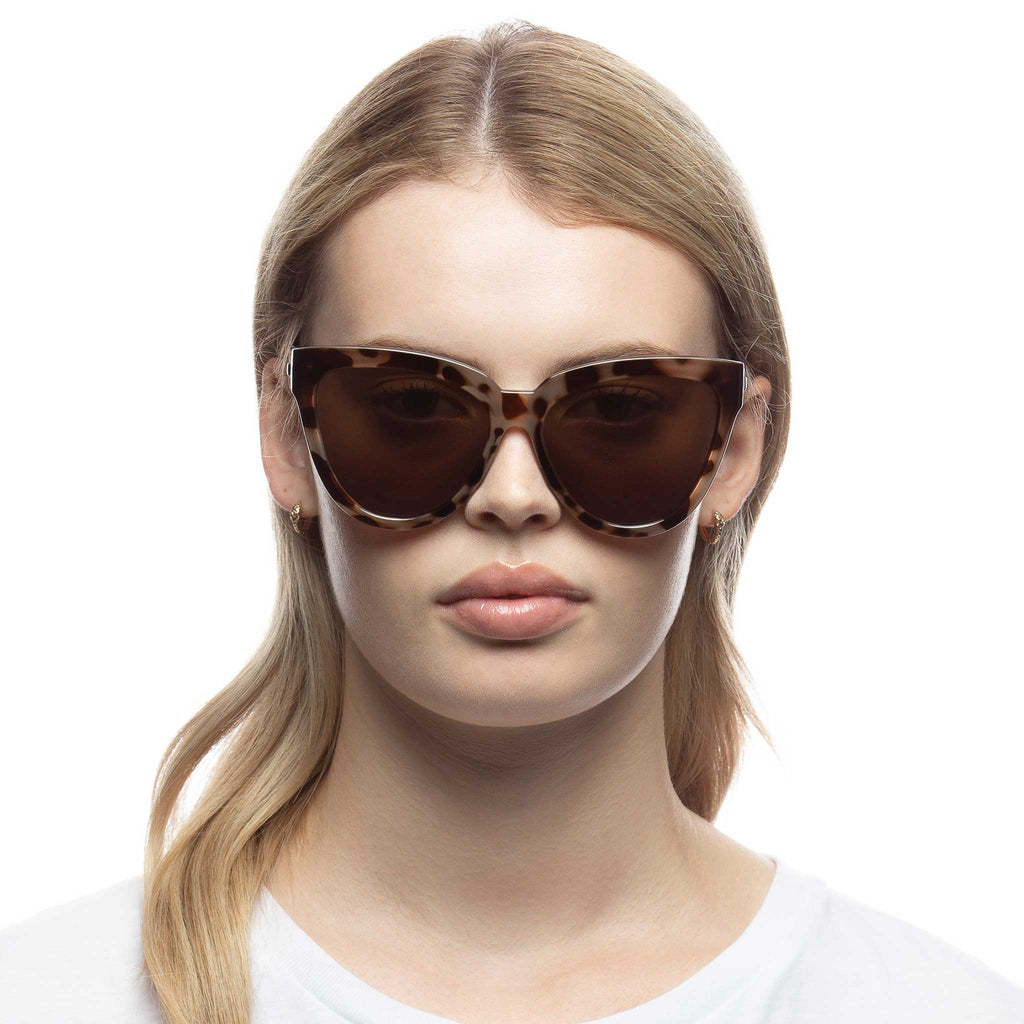 Le Specs LIAR LAIR VOLCANIC TORT in BROWN MONO