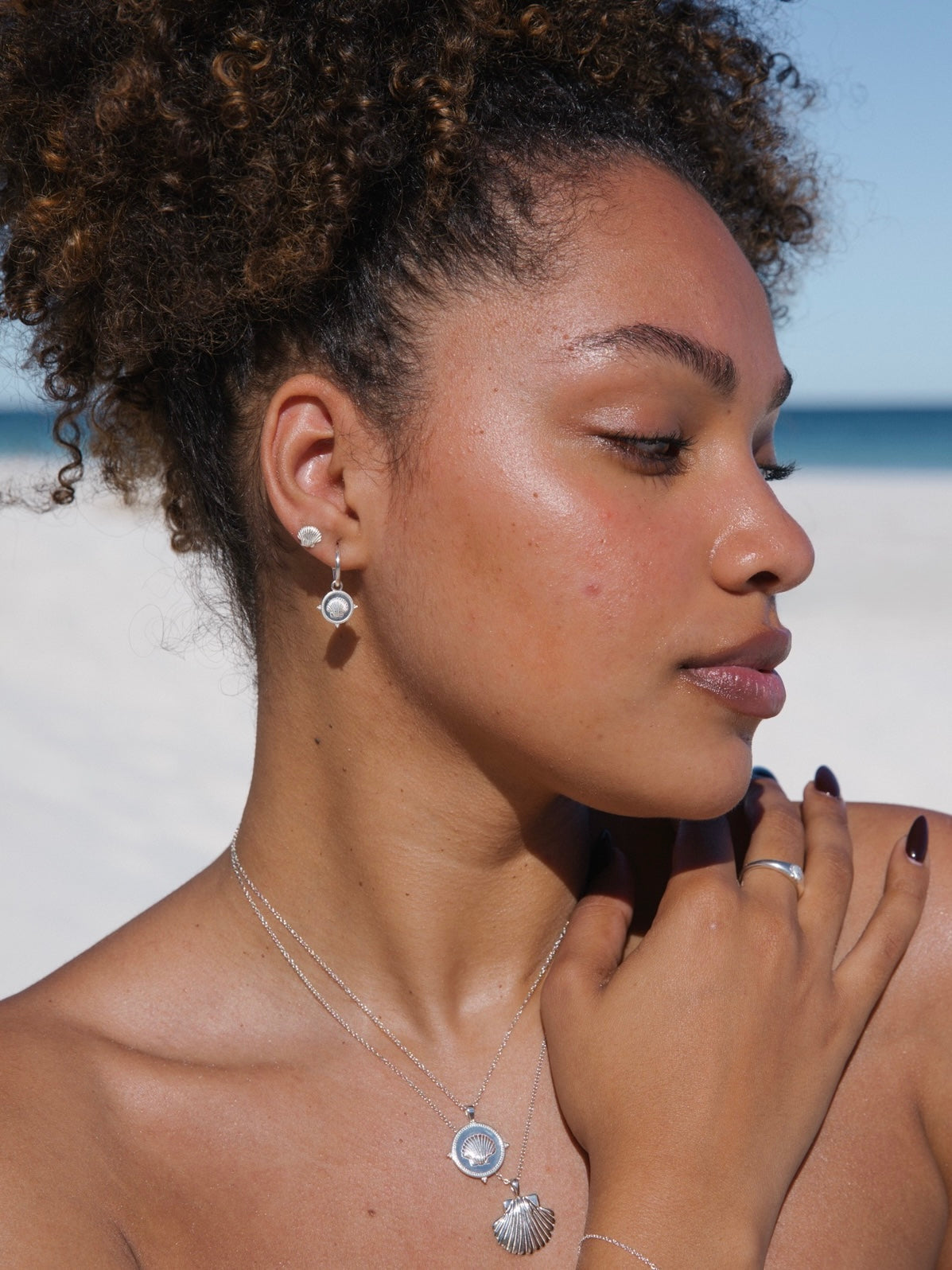 Malakai The Label Isola Sea Earrings in Sterling Silver in Default Title