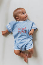 Olas Supply Co TINY BUT FIERY ROMPER BLUE in Single