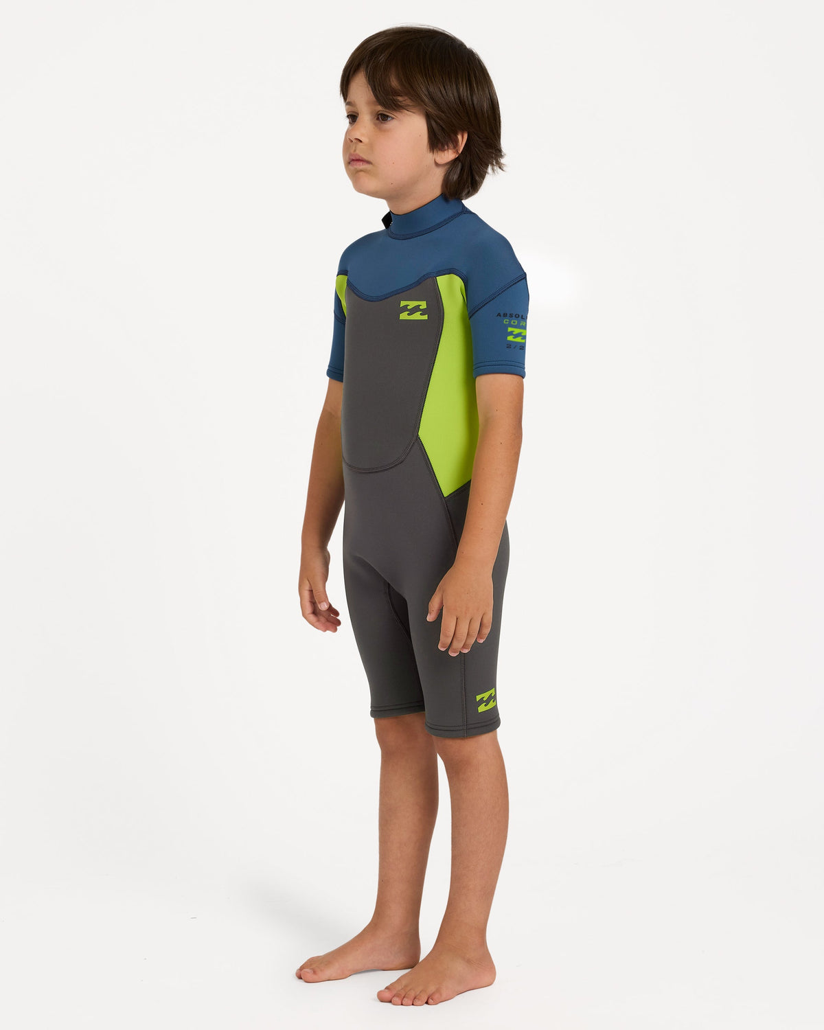 Billabong Boys 2-6 2/2 mm Absolute Springsuit in Fluro Lime