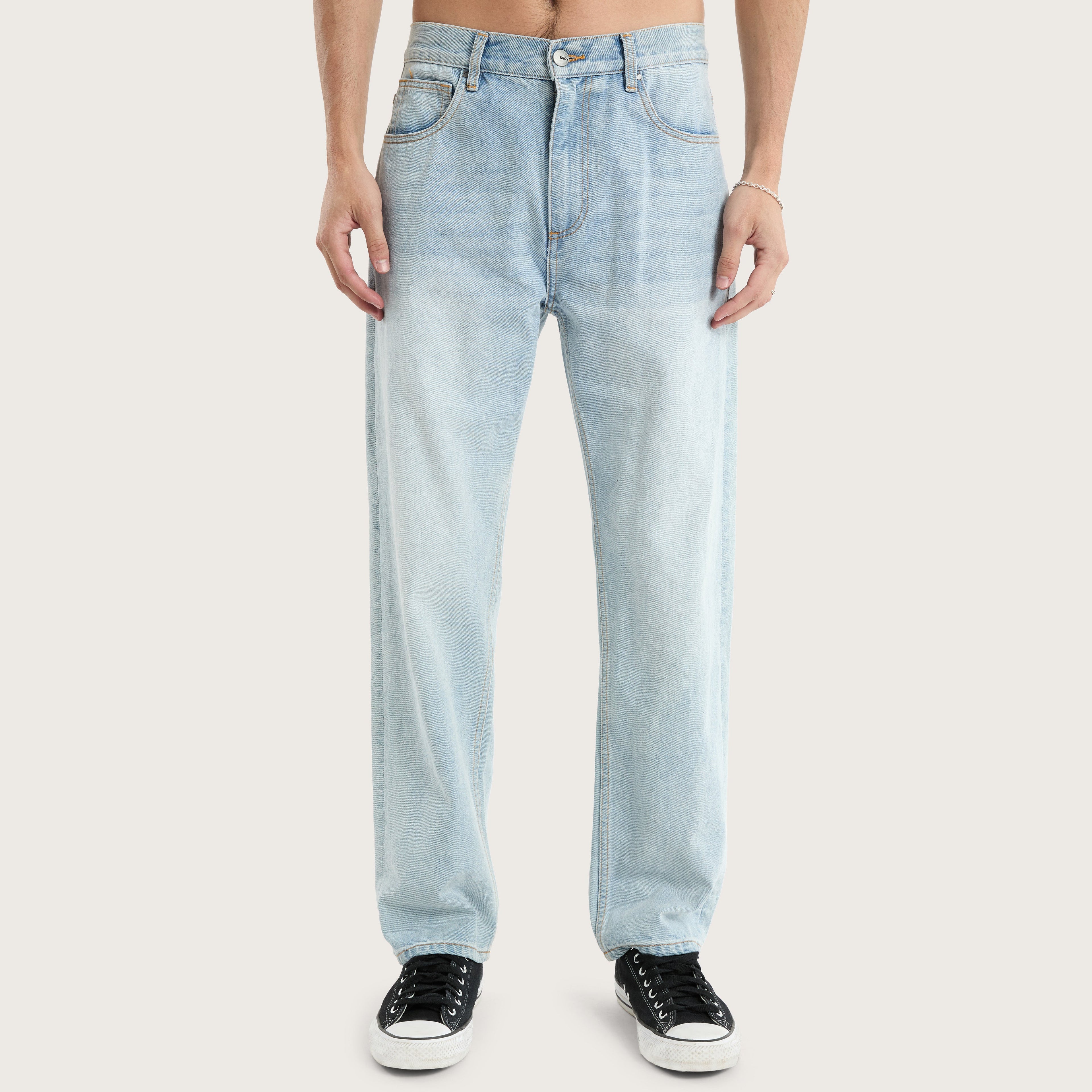 Kiss Chacey K5 Relaxed Fit Jean in Sunbleached Blue