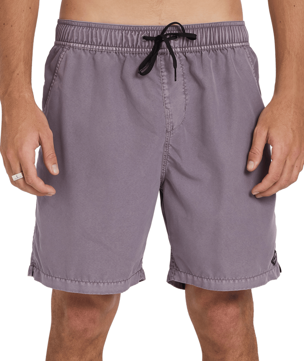 Billabong Mens All Day Overdye Layback 17" Boardshorts in Steel Purple