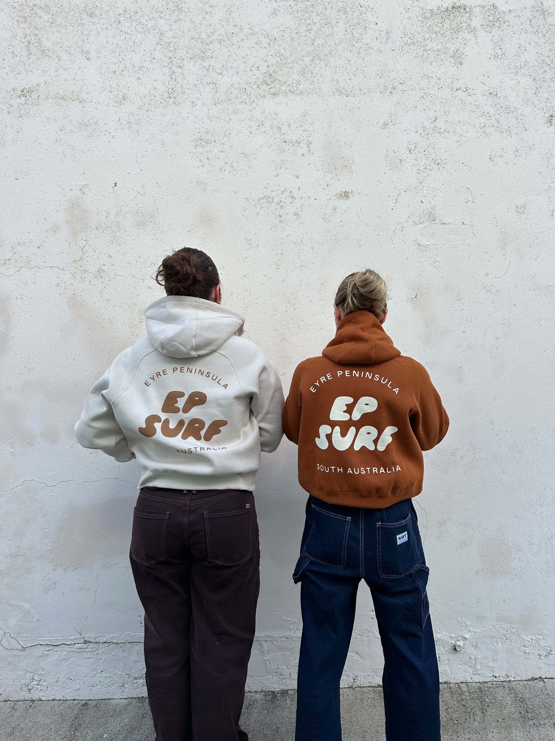 EP SURF Womens Bubble Quarter Zip Hoody - Natural