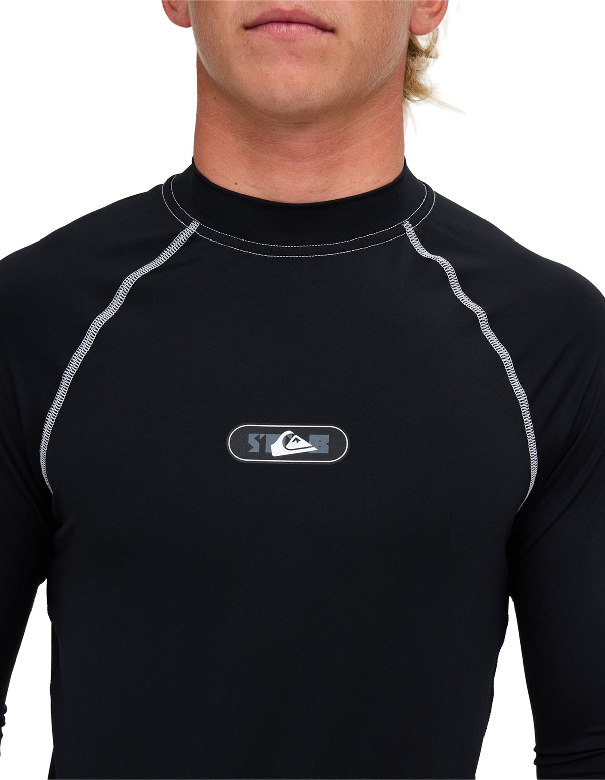 Quiksilver Stab Ls Rashie in Black