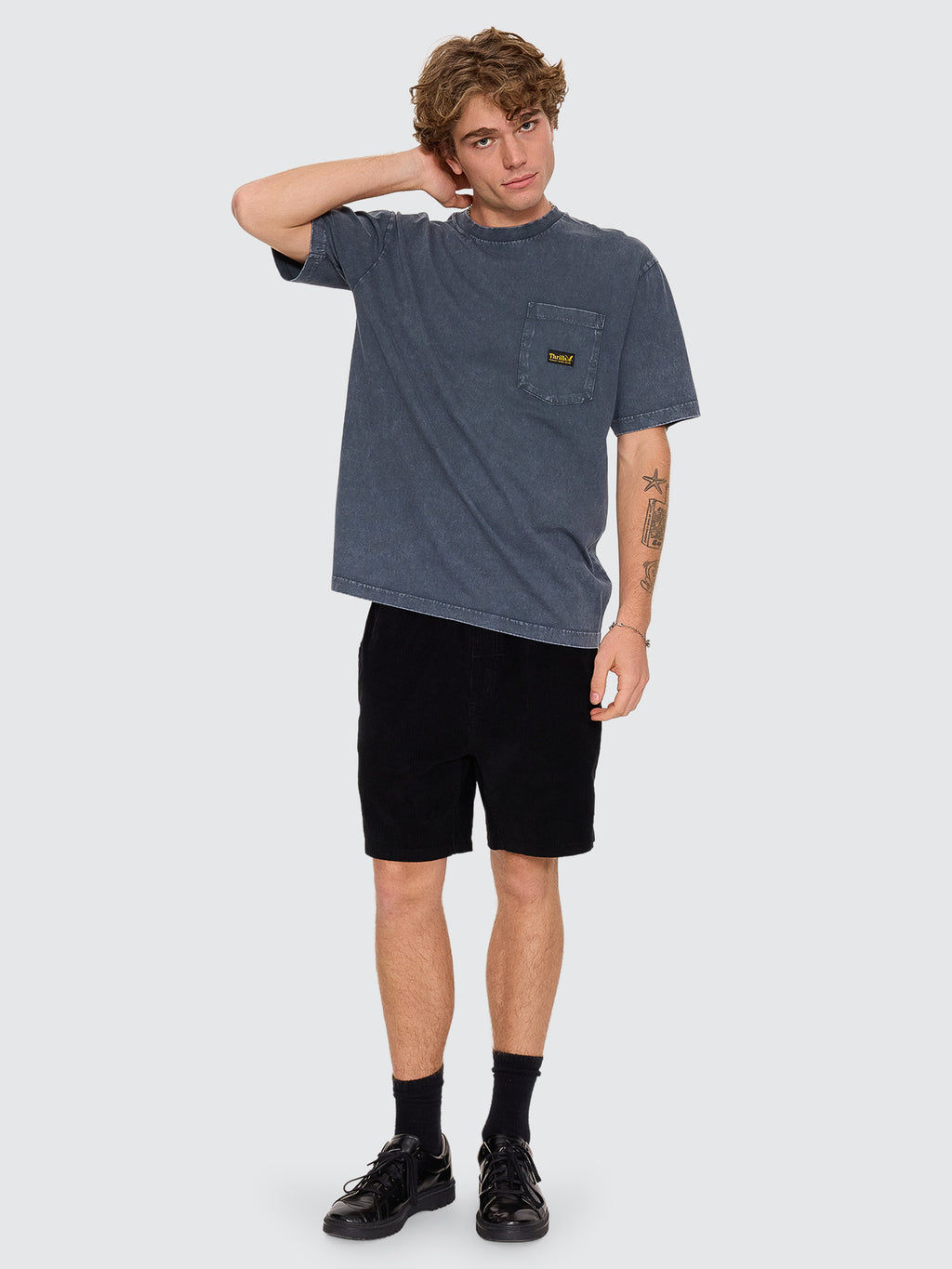 Thrills Co Thrills Forever Cord Volley - Black in Black