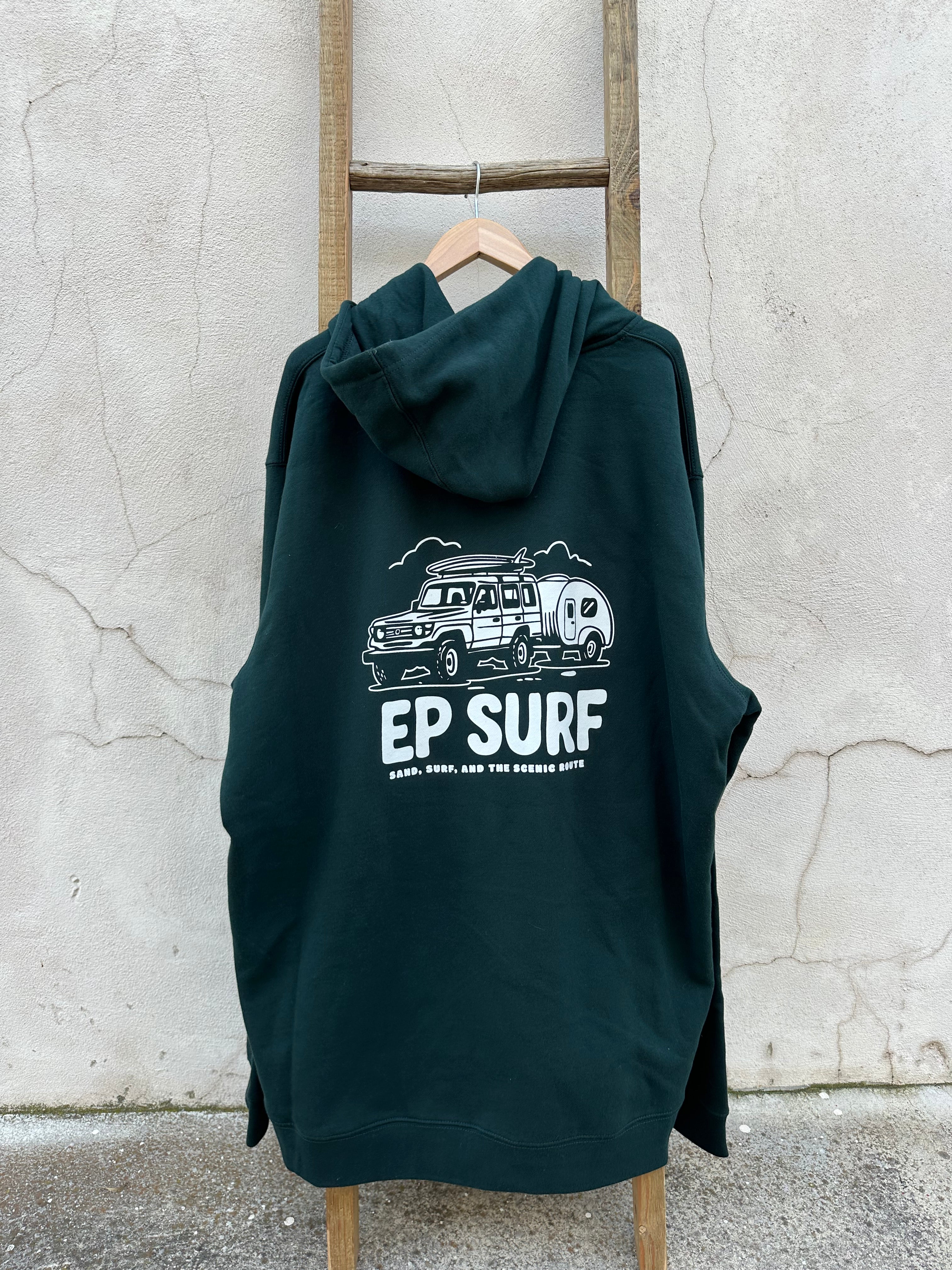 EP SURF Unisex Troopy Hoody (4XL & 5XL Only) - Pine Green
