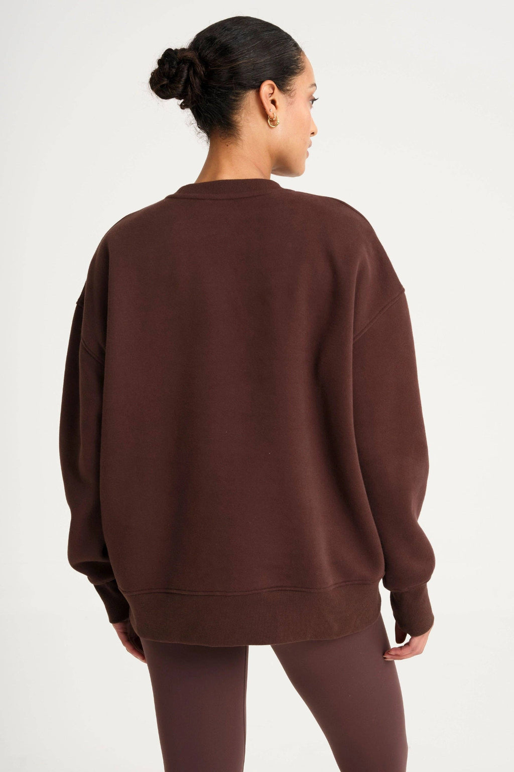 All Fenix Collegiate Graphic Crew Neck Jumper in Espresso