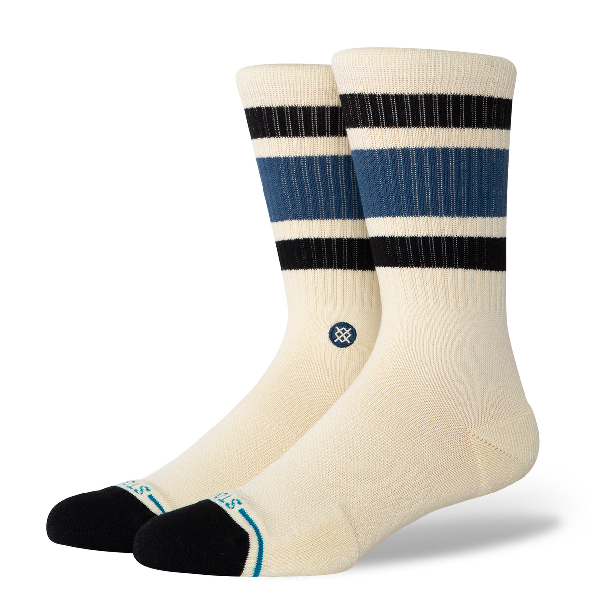 Stance BOYD CREW SOCKS - BUTTER in DARKROYAL