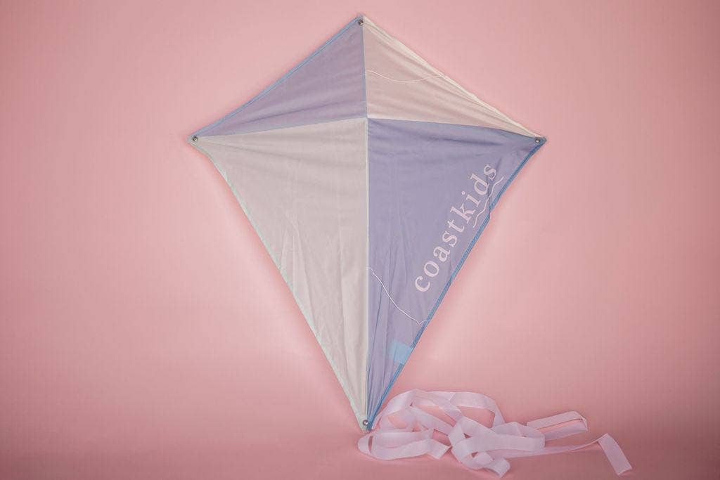 Coast Kids Traditional Kite - Kirra - Made from Recycled Plastic Bottle in Purple