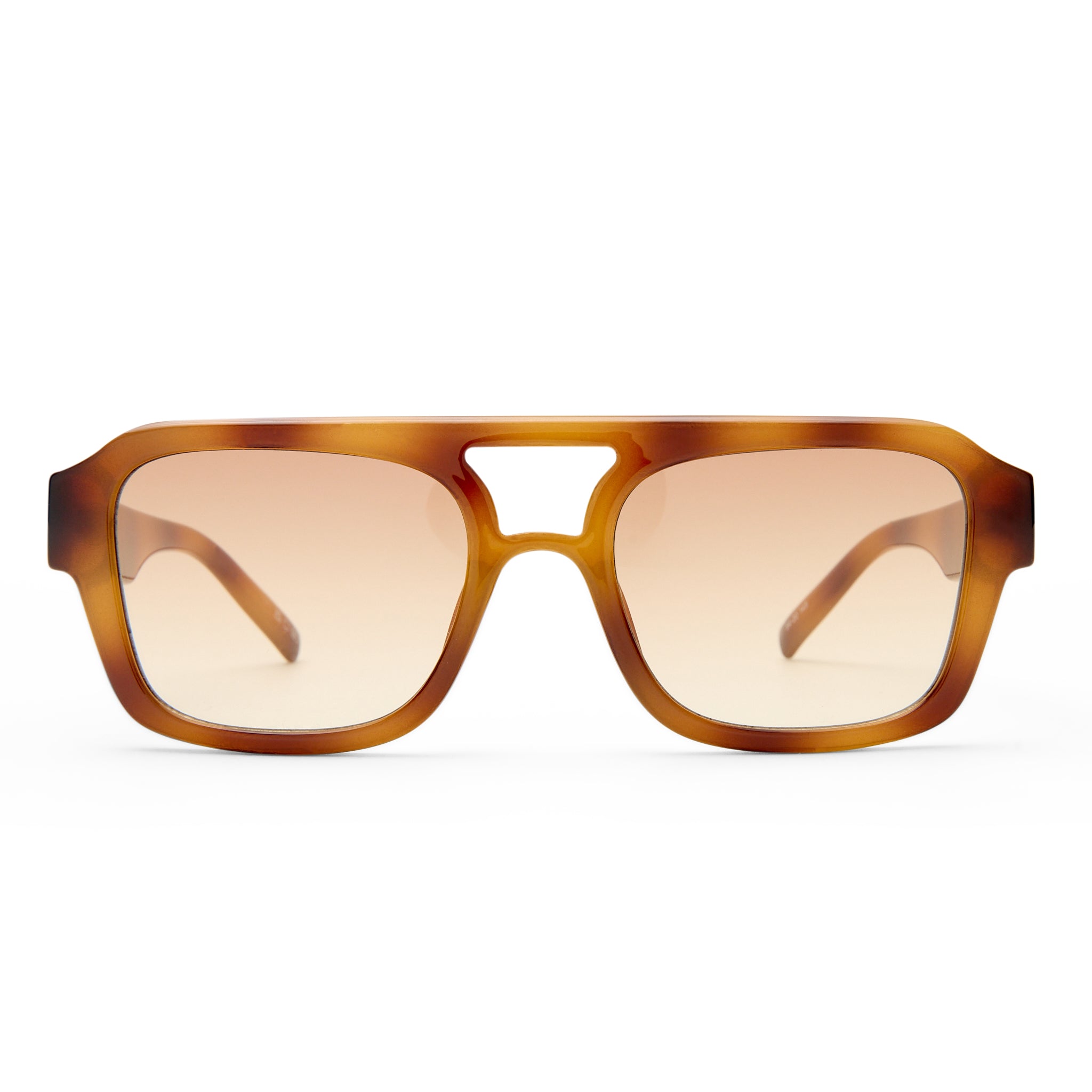 Le Specs SUBZERO + VINTAGE TORT in BROWN GRAD