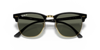 Ray-Ban® CLUBMASTER BLACK G-15 GREEN in Black & Gold
