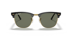 Ray-Ban® CLUBMASTER BLACK G-15 GREEN in Black & Gold