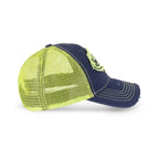 Von Dutch Twill Trucker Snapback Navy-Lime in Navy-lime