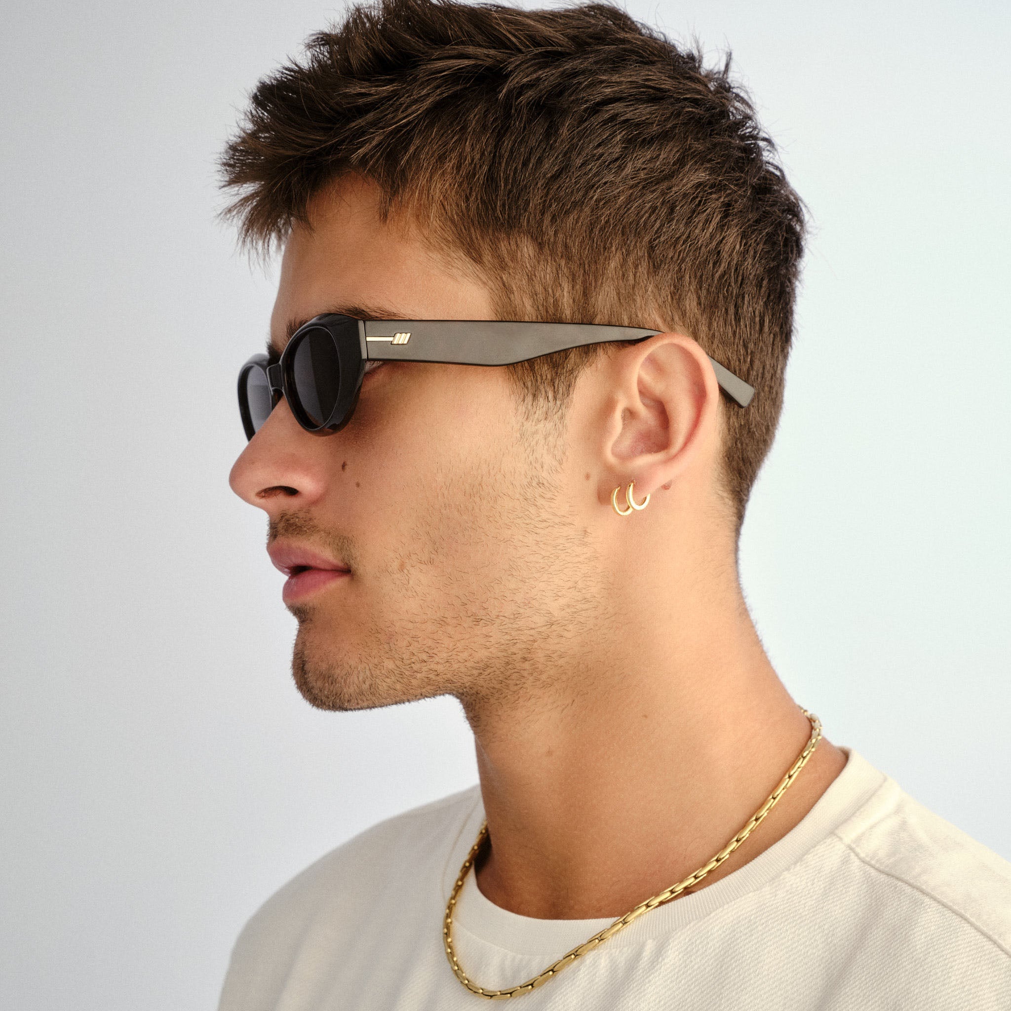 Le Specs LE BIJOU + DARK TORT in SMOKE MONO