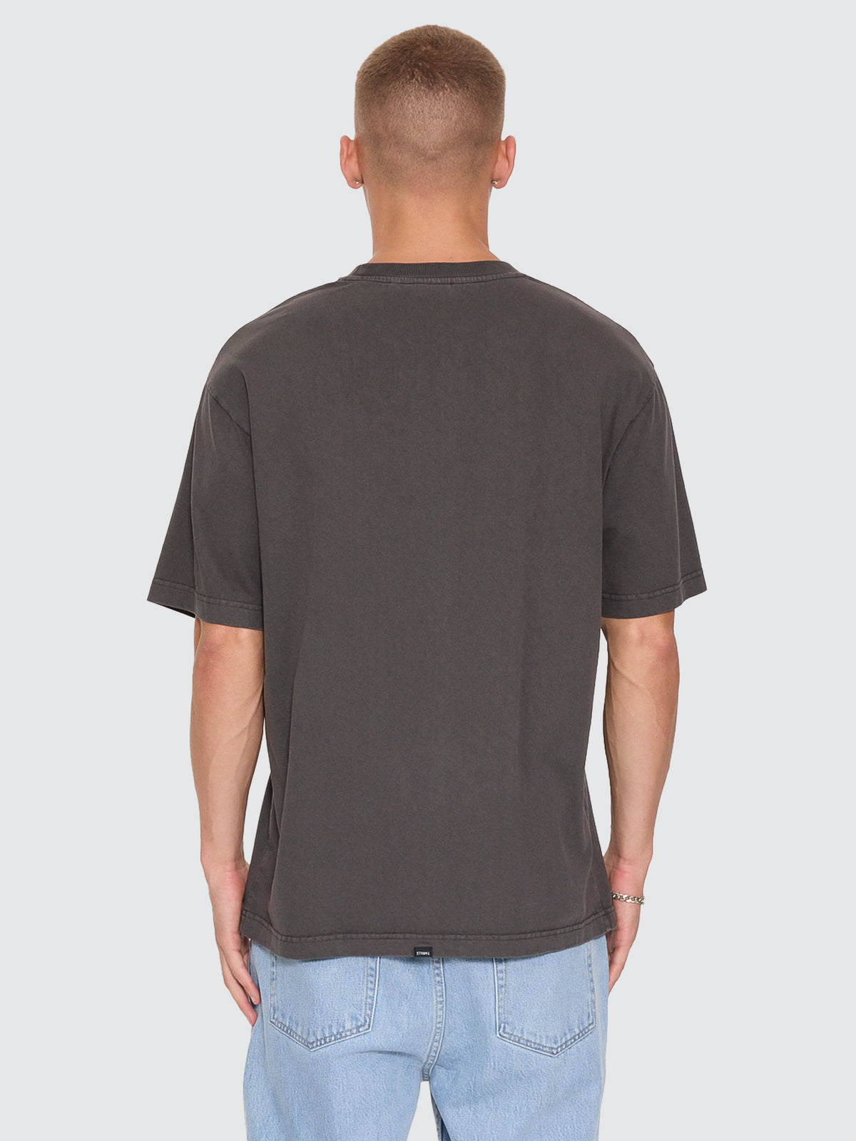 Thrills Co Seen & Heard Oversize Pocket Tee - Dark Merch Black in Dark Merch Black