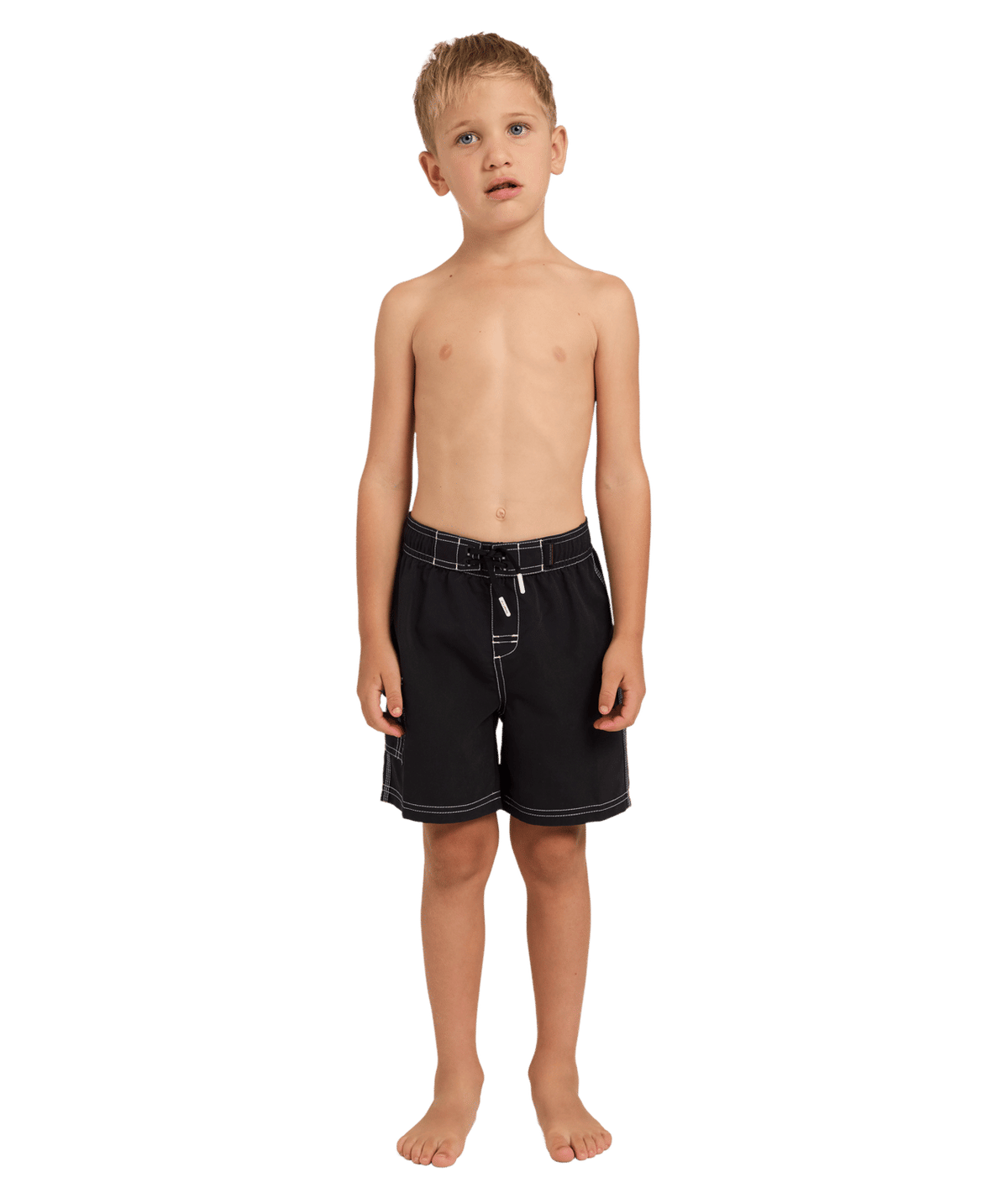 Billabong Boys 2-7 Groms Throw On 13" Boardshorts in Black