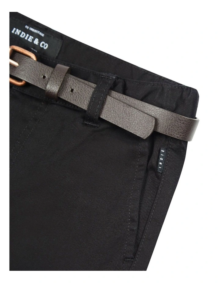 Industrie the cuba chino short - BLACK in BLACK