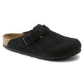 Birkenstock Boston Sfb Black Suede Leather Regular in Black