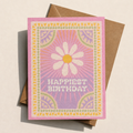 Birthday Card | Floral birthday card |Happiest Birthday boho