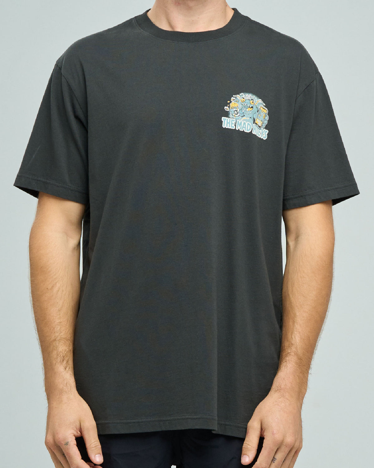 The Mad Hueys CAT FISHED | SS TEE in VINTAGE BLACK