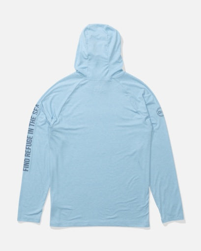 Salty Crew MARINER LITE UV HOOD in AIR BLUE