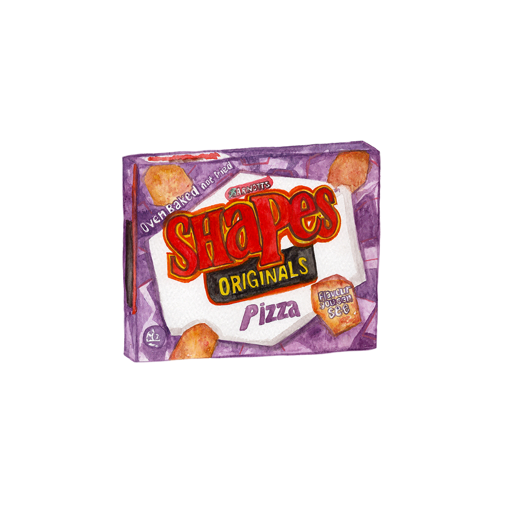 Big Bite Studios Pizza Shapes Waterproof Sticker — By Big Bite Studios in Single