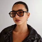 Le Specs DRIZZLE BLACK in LIGHT BROWN MONO