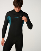 Rip Curl Mens Dawn Patrol 3/2 Chest Zip Wetsuit in Green