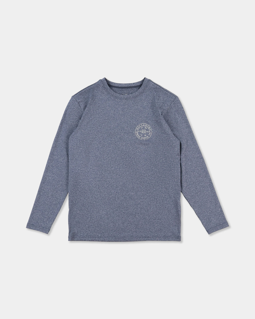 Billabong Boys 8-16 Big Wave Daz UPF 50 Long Sleeve Rashguard in Navy Heather