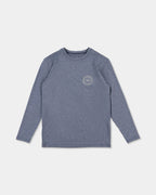 Billabong Boys 8-16 Big Wave Daz UPF 50 Long Sleeve Rashguard in Navy Heather