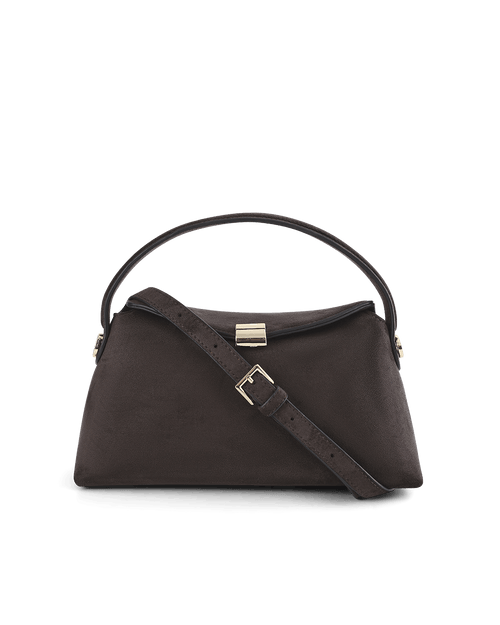 Billini ANNALISE HANDLE BAG in DARK CACAO SUEDE