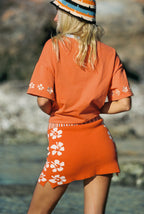 Spicy Dugong Spicy Island Tee in BURNT ORANGE in Single