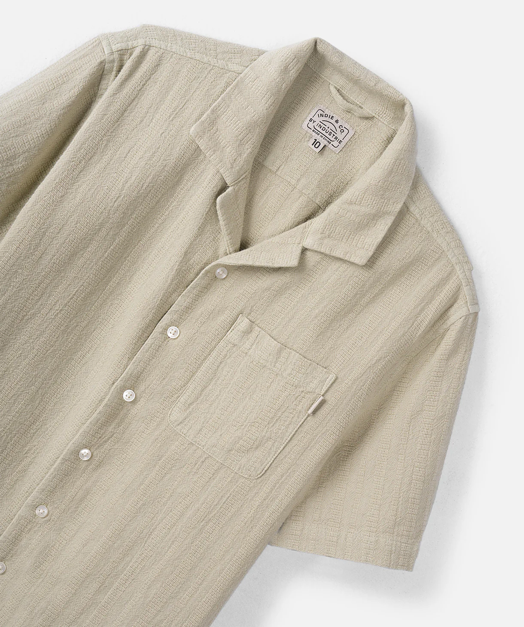 Industrie the cove s/s shirt - WASHED FERN in WASHED FERN