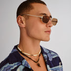 Le Specs MYTHIC GOLD in LIGHT BROWN MONO