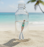 Trevena & Co Free Diver Girl Illustration Vinyl Sticker in Single