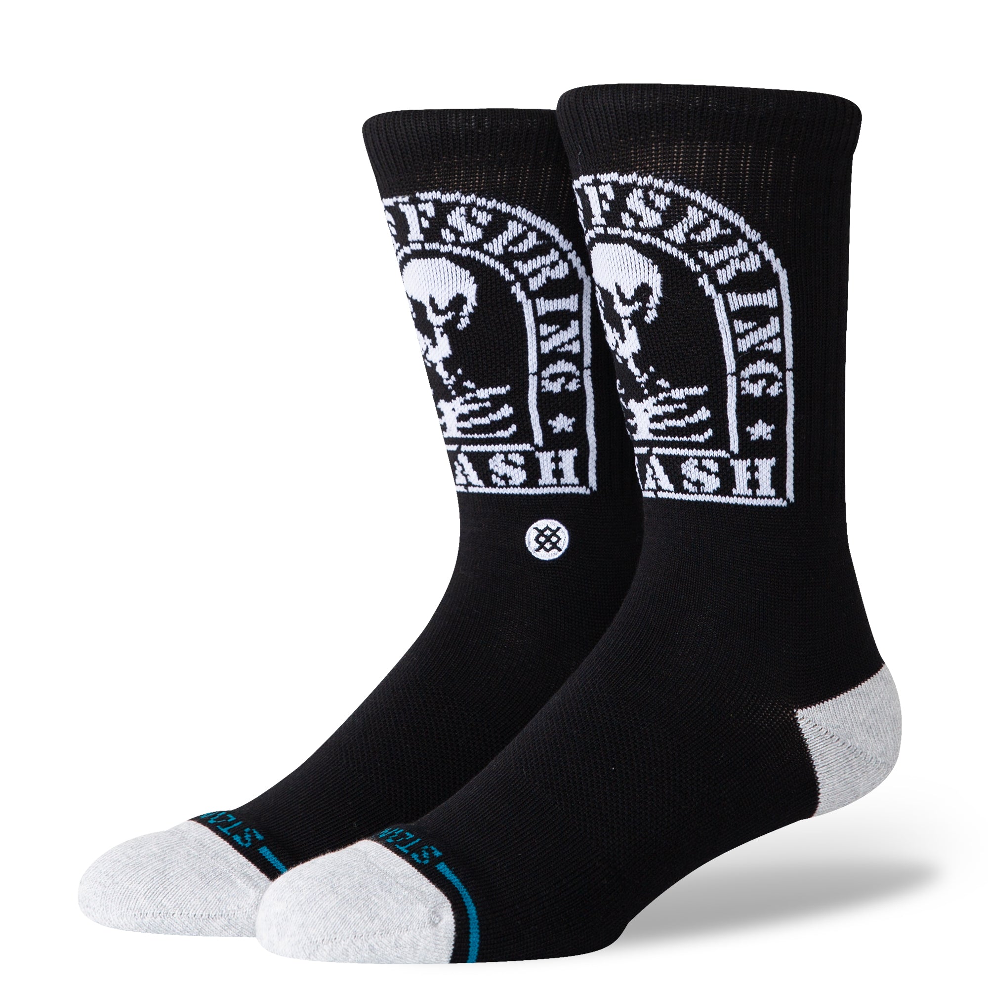 Stance THE OFFSPRING CREW SOCKS - SMASHED in BLACK