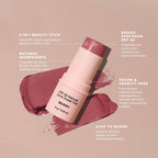 Avocado Zinc Spf 50 Natural Lip & Cheek Tint in Red Earth