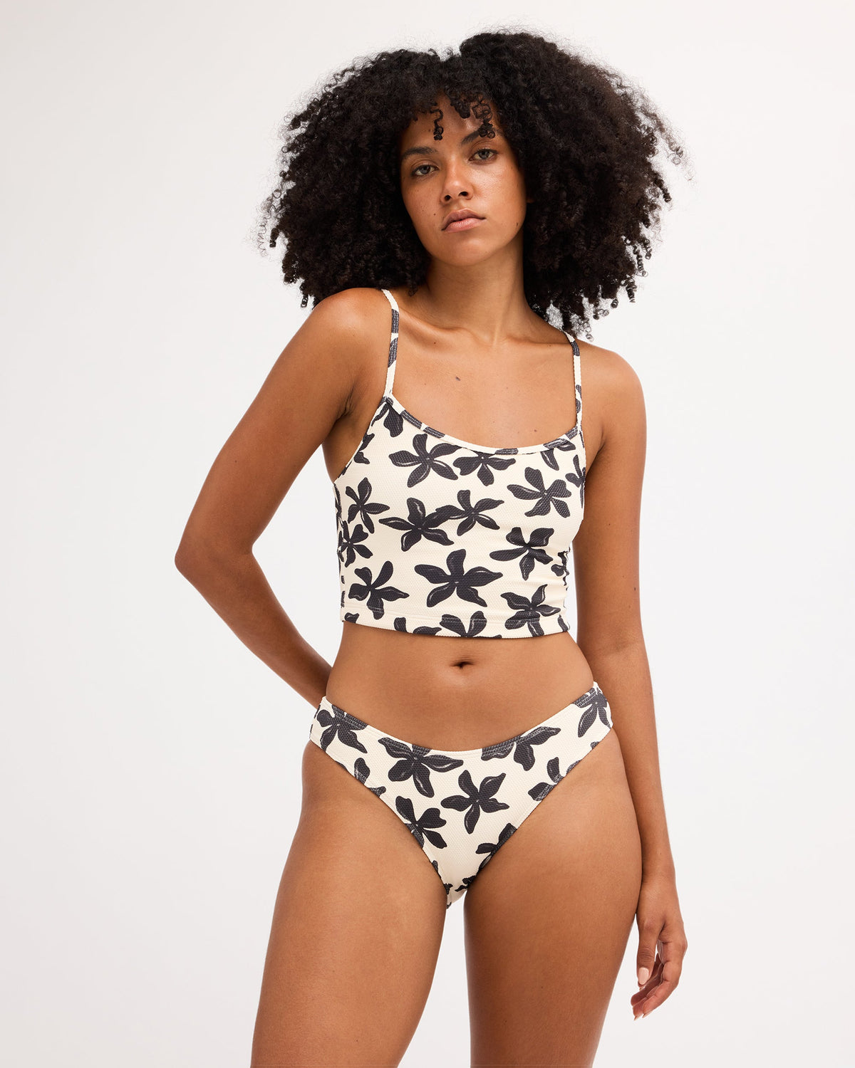 Billabong Womens Dusk To Dawn Bondi Pant Bikini Bottom in Salt Crystal