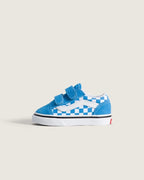 Vans Old Skool V in COLOR THEORY CHECKERBOARD Bright Azure