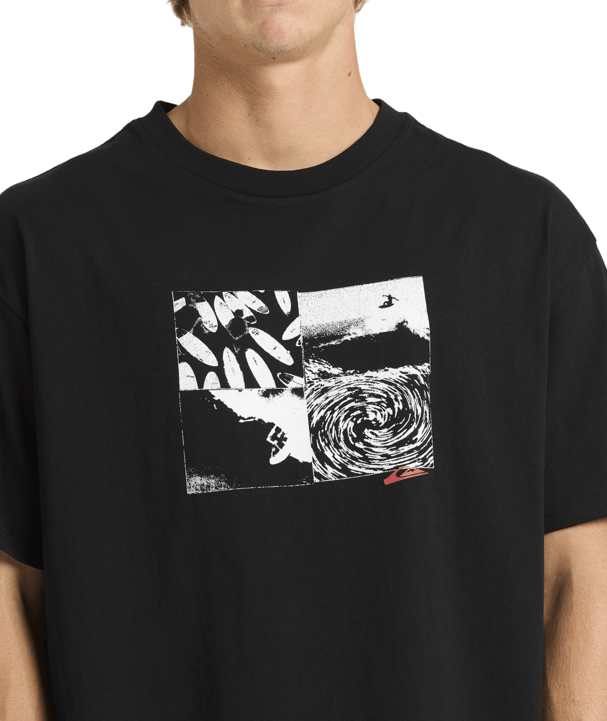 Quiksilver Mens Mercury Montage T-Shirt in Black